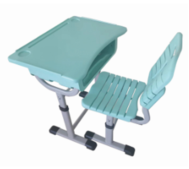 注塑手摇升降课桌椅
