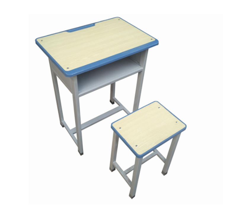 塑封边单层课桌凳